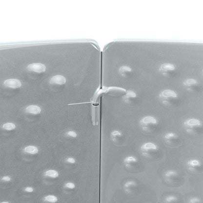 vidaXL Christmas Tree Skirt Cone-shaped Silver Ø 62 x 25 cm Steel