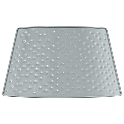 vidaXL Christmas Tree Skirt Cone-shaped Silver Ø 62 x 25 cm Steel