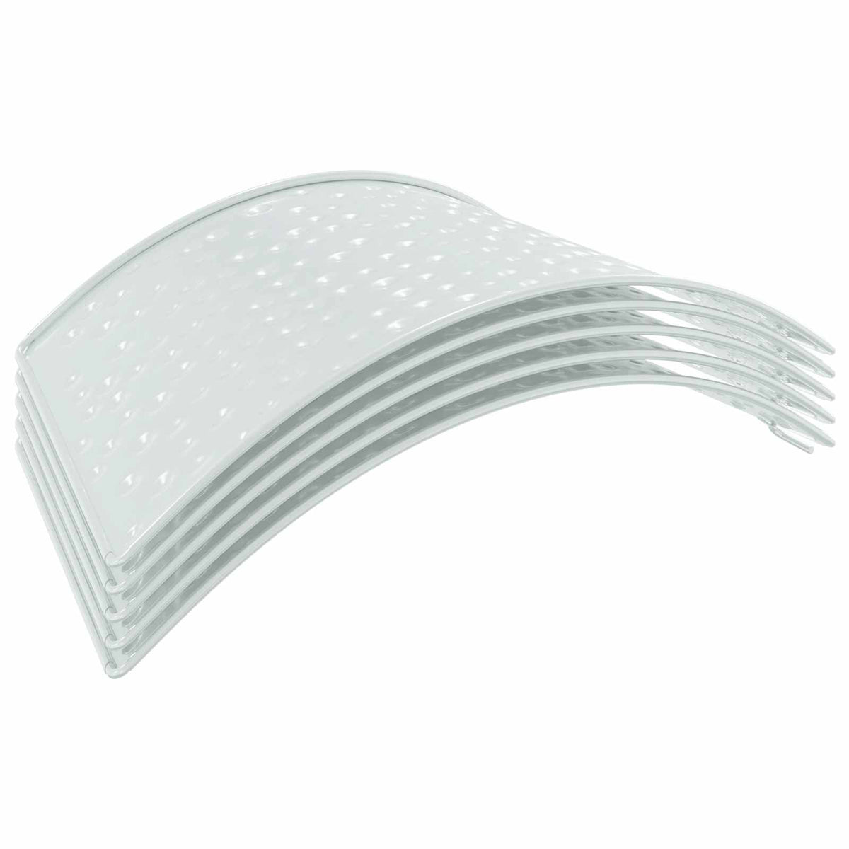 vidaXL Christmas Tree Skirt Cone-shaped White Ø 62 x 25 cm Steel