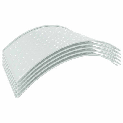 vidaXL Christmas Tree Skirt Cone-shaped White Ø 62 x 25 cm Steel