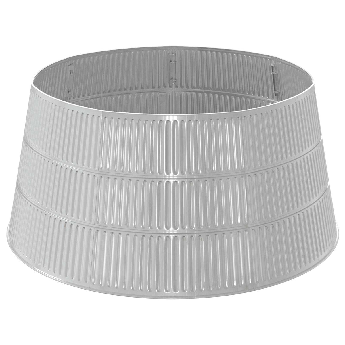 vidaXL Christmas Tree Skirt Cone-shaped Silver Ø 56 x 25.5 cm Plastic