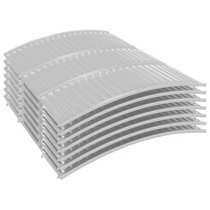 vidaXL Christmas Tree Skirt Cone-shaped Silver Ø 56 x 25.5 cm Plastic