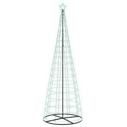 vidaXL LED Christmas Tree 300 cm 390 LEDs RGB Steel RGB