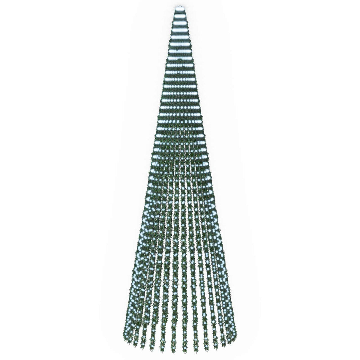 vidaXL LED Christmas Tree 470 cm 1504 LEDs Cold White Steel Green