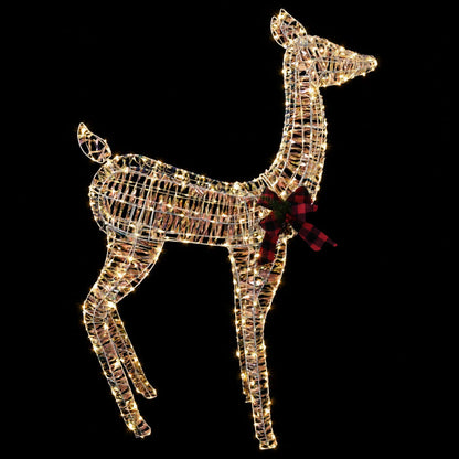 vidaXL 3D Christmas Reindeer LOVIISA 200 LEDs Warm White