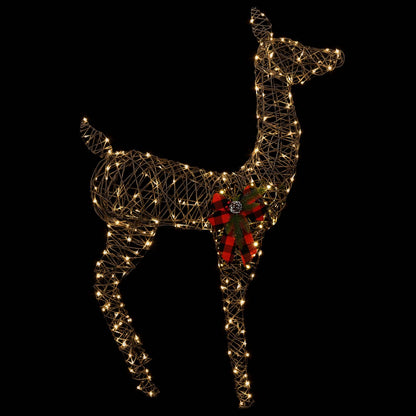 vidaXL 3D Christmas Reindeer LOVIISA 200 LEDs Warm White
