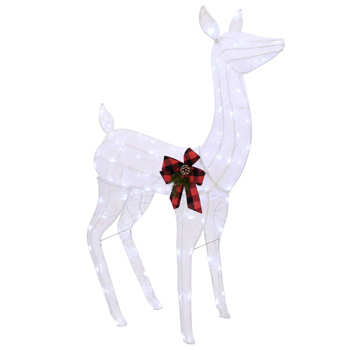 vidaXL 3D Christmas Reindeer LOVIISA 200 LEDs Cold White