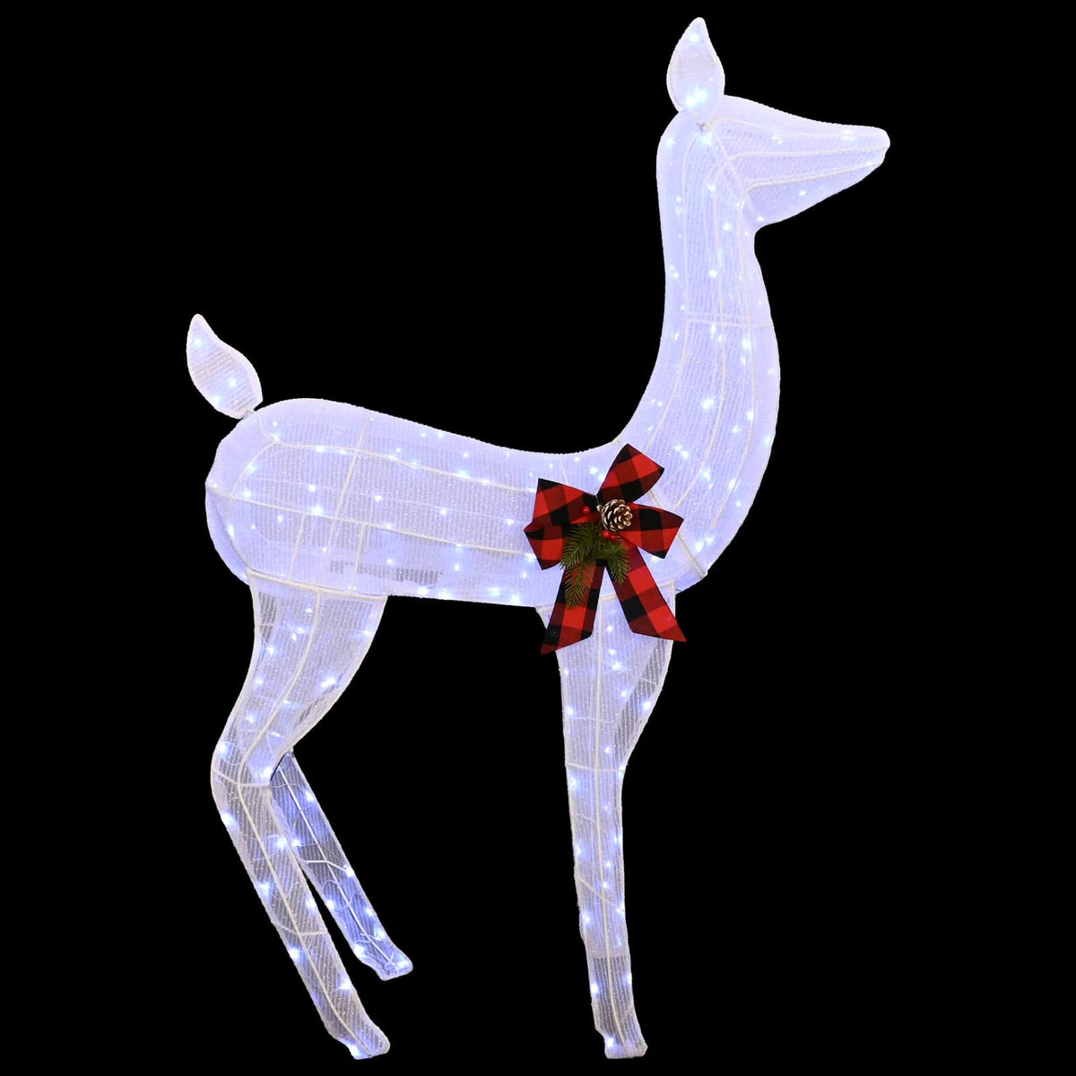 vidaXL 3D Christmas Reindeer LOVIISA 200 LEDs Cold White