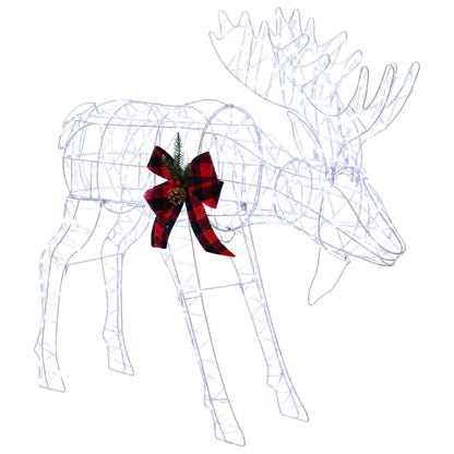 vidaXL Moose Christmas Decoration 340 LEDs Cold White