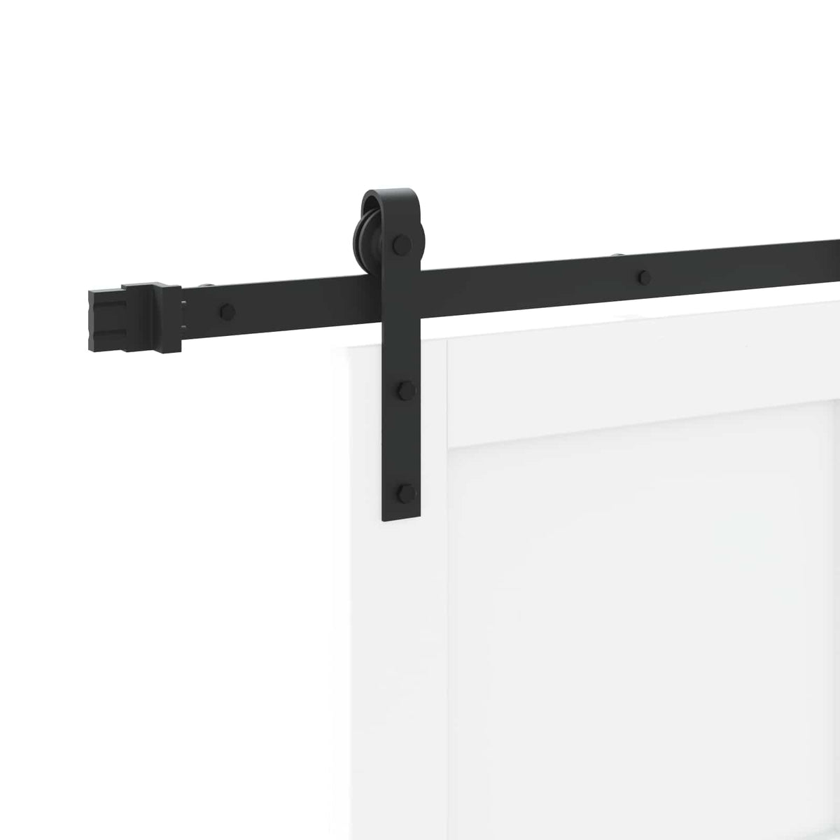 vidaXL Sliding Door 93 x 202 cm Engineered Wood White and Black