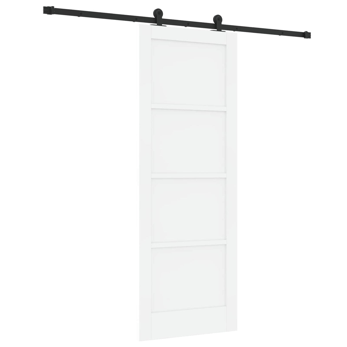vidaXL Sliding Door ORKDAL 78 x 211 cm Engineered Wood White and Black