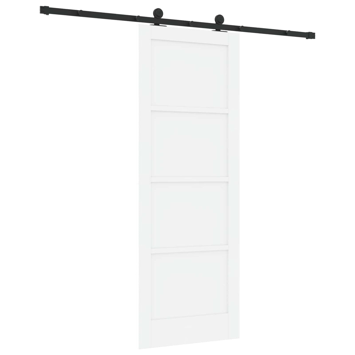 vidaXL Sliding Door ORKDAL 78 x 211 cm Engineered Wood White and Black