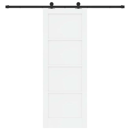 vidaXL Sliding Door ORKDAL 78 x 211 cm Engineered Wood White and Black
