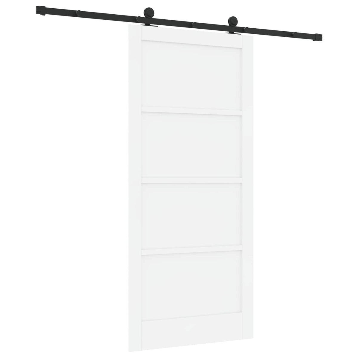 vidaXL Sliding Door ORKDAL 93 x 202 cm Engineered Wood White and Black