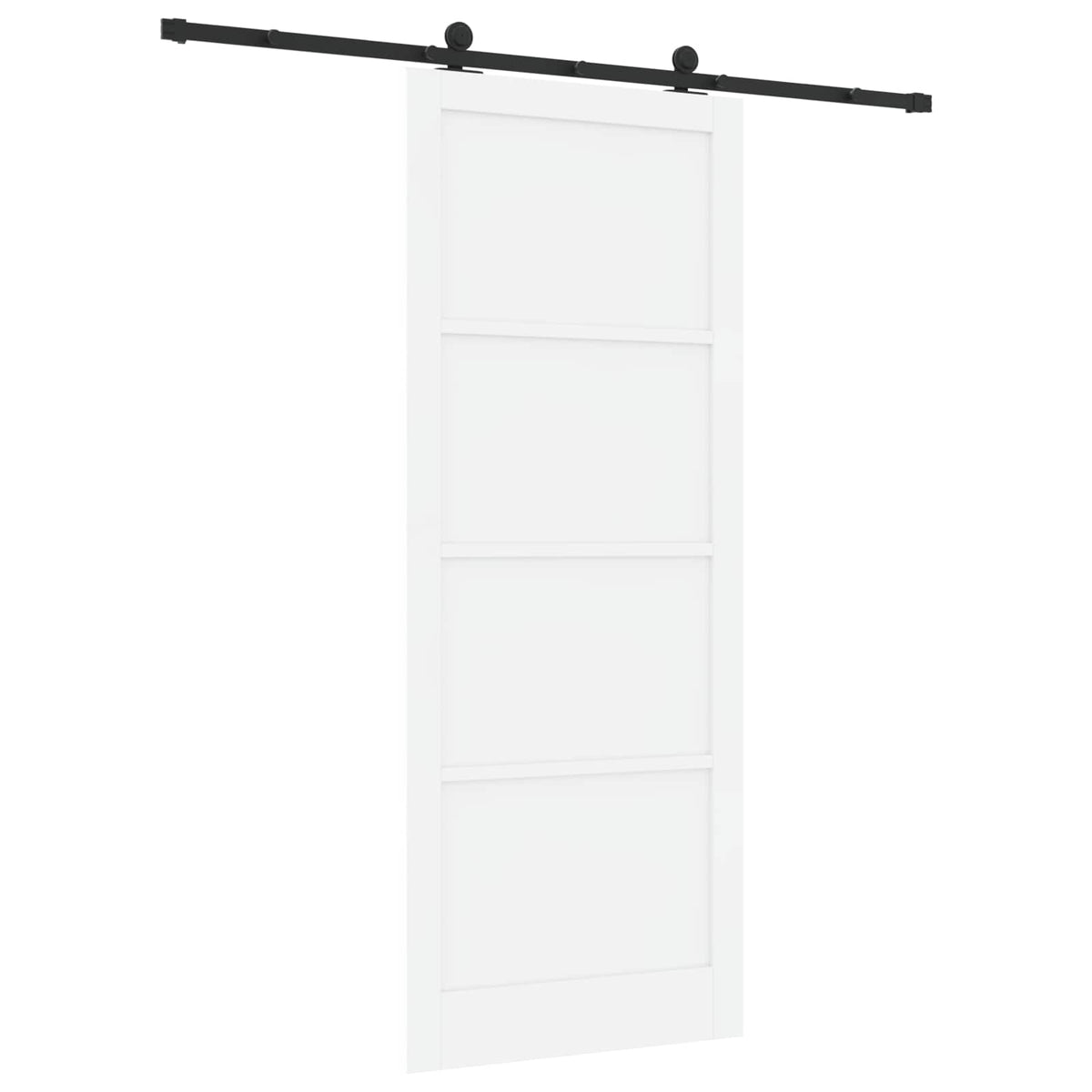 vidaXL Sliding Door ORKDAL 93 x 232 cm Engineered Wood White and Black