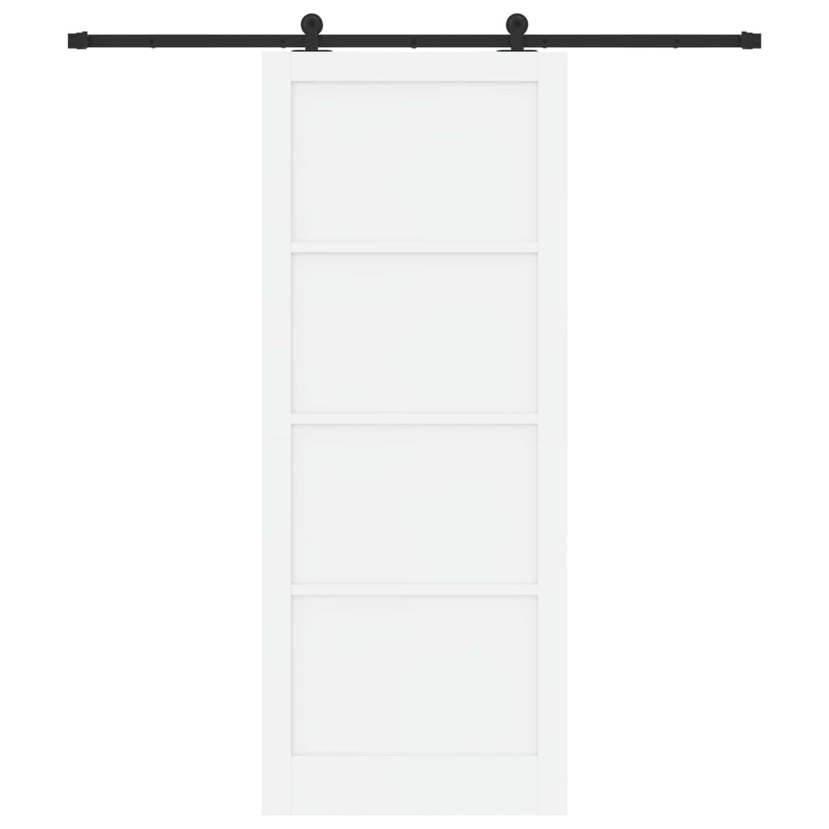 vidaXL Sliding Door ORKDAL 93 x 232 cm Engineered Wood White and Black