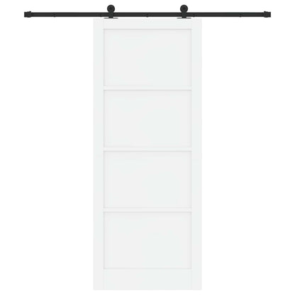 vidaXL Sliding Door ORKDAL 93 x 232 cm Engineered Wood White and Black
