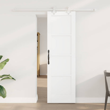 vidaXL Sliding Door 61 x 198.5 cm Engineered Wood White