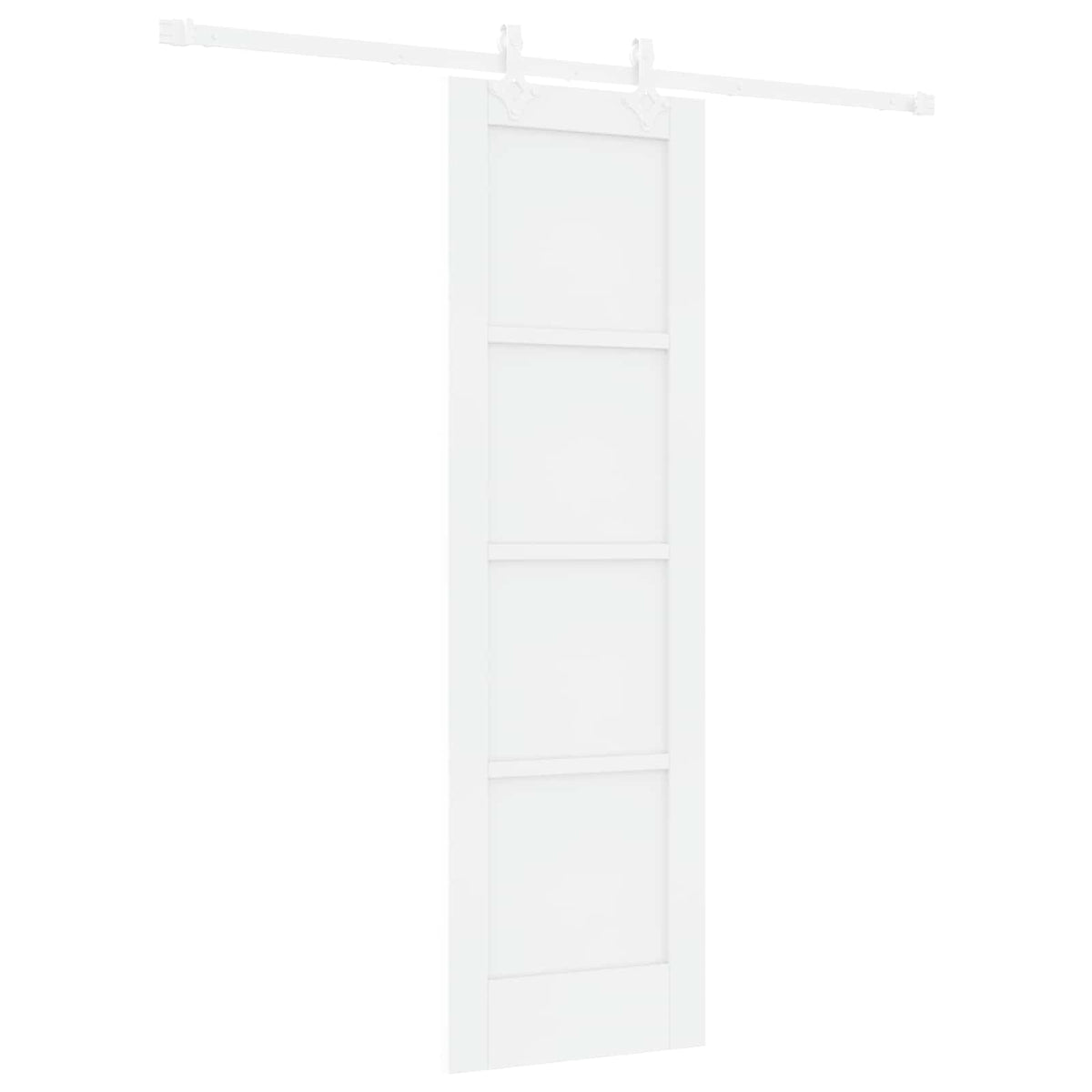 vidaXL Sliding Door 61 x 198.5 cm Engineered Wood White