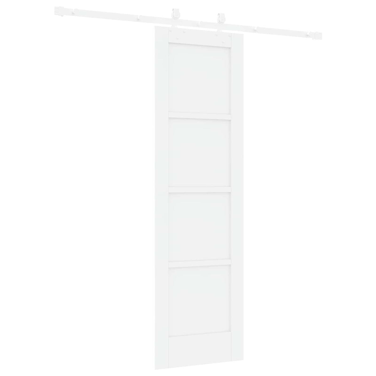 vidaXL Sliding Door 61 x 198.5 cm Engineered Wood White