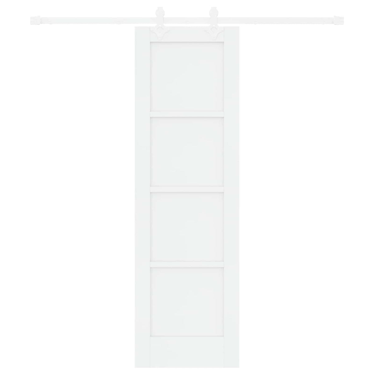 vidaXL Sliding Door 61 x 198.5 cm Engineered Wood White