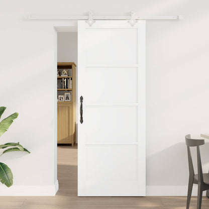 vidaXL Sliding Door 78 x 202 cm Engineered Wood White