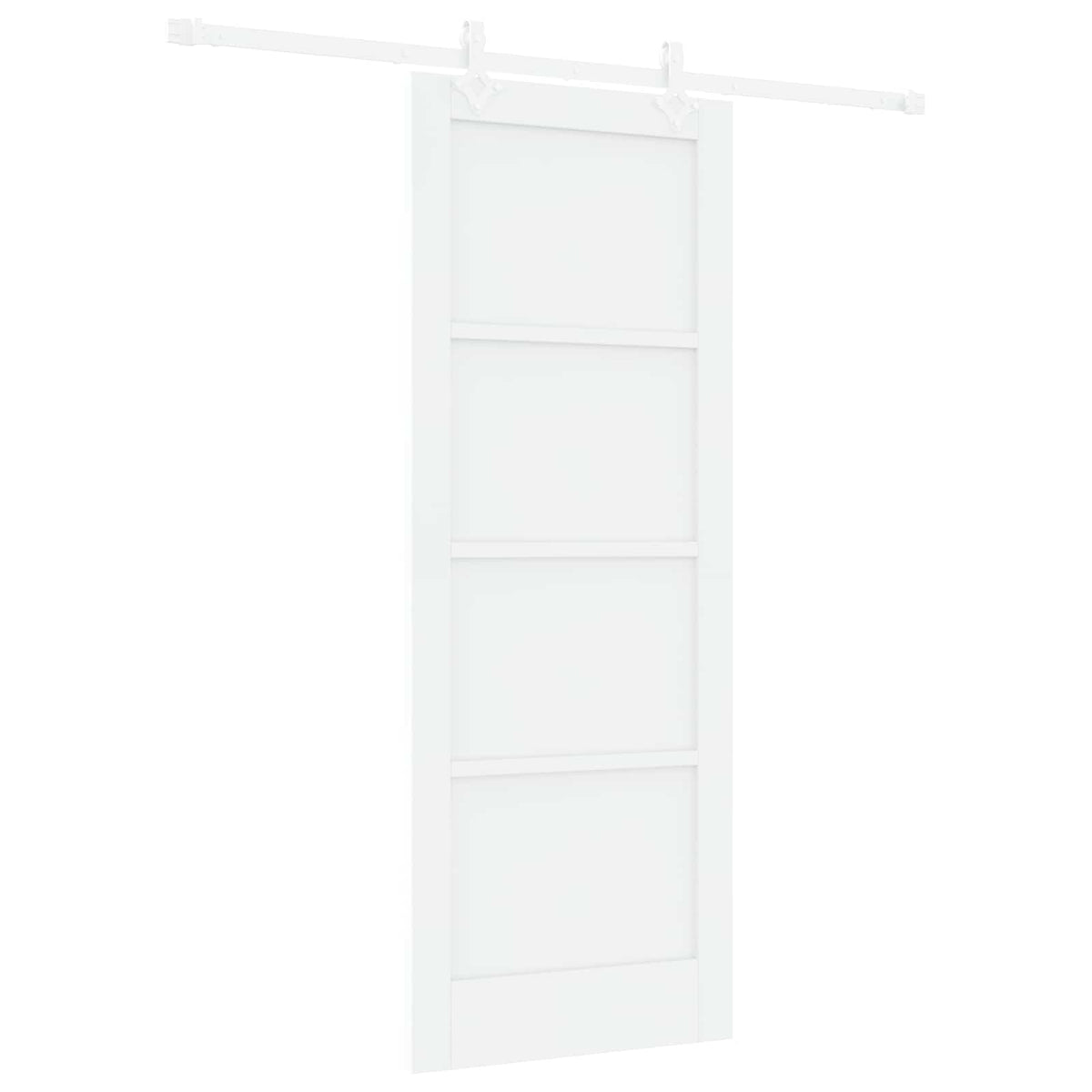 vidaXL Sliding Door 78 x 202 cm Engineered Wood White
