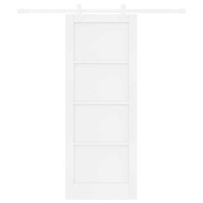 vidaXL Sliding Door 78 x 202 cm Engineered Wood White