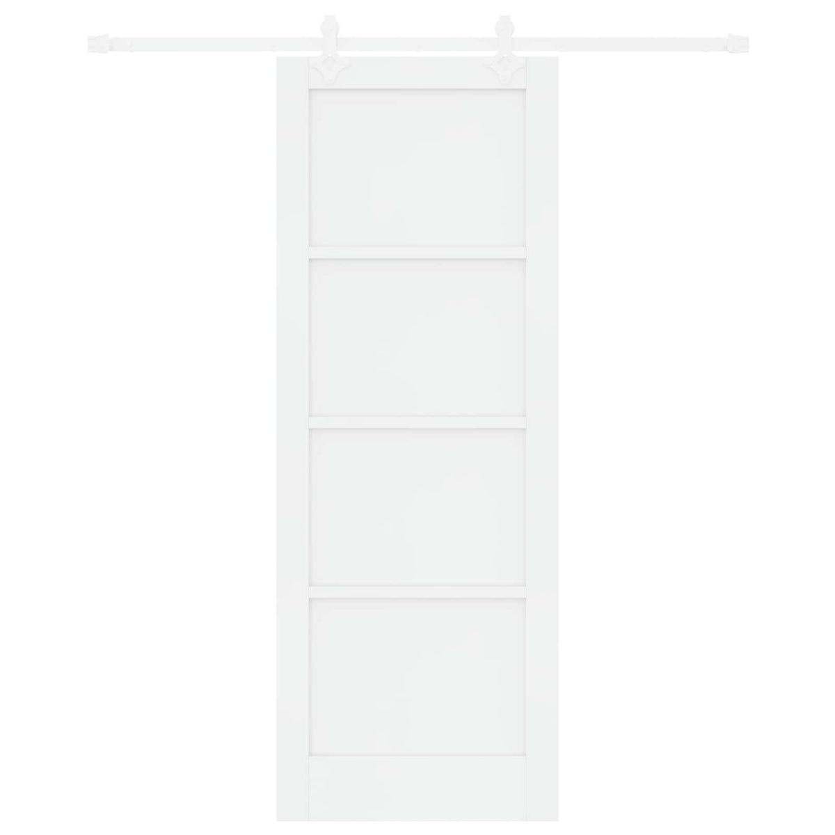 vidaXL Sliding Door 78 x 211 cm Engineered Wood White
