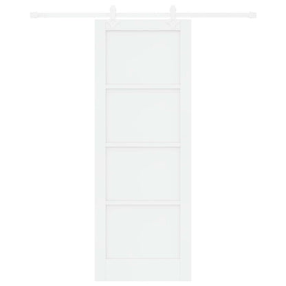 vidaXL Sliding Door 78 x 211 cm Engineered Wood White