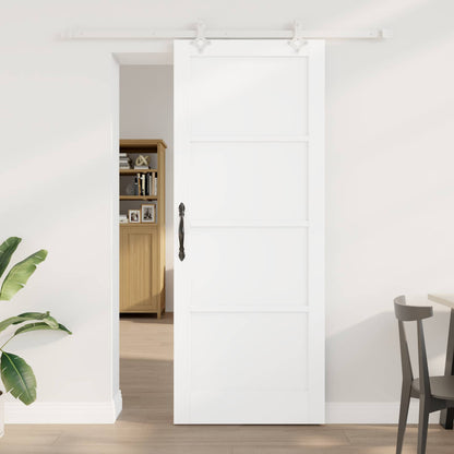vidaXL Sliding Door 83 x 211 cm Engineered Wood White