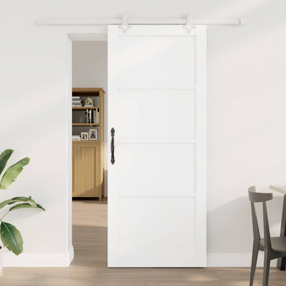 vidaXL Sliding Door 86 x 211 cm Engineered Wood White