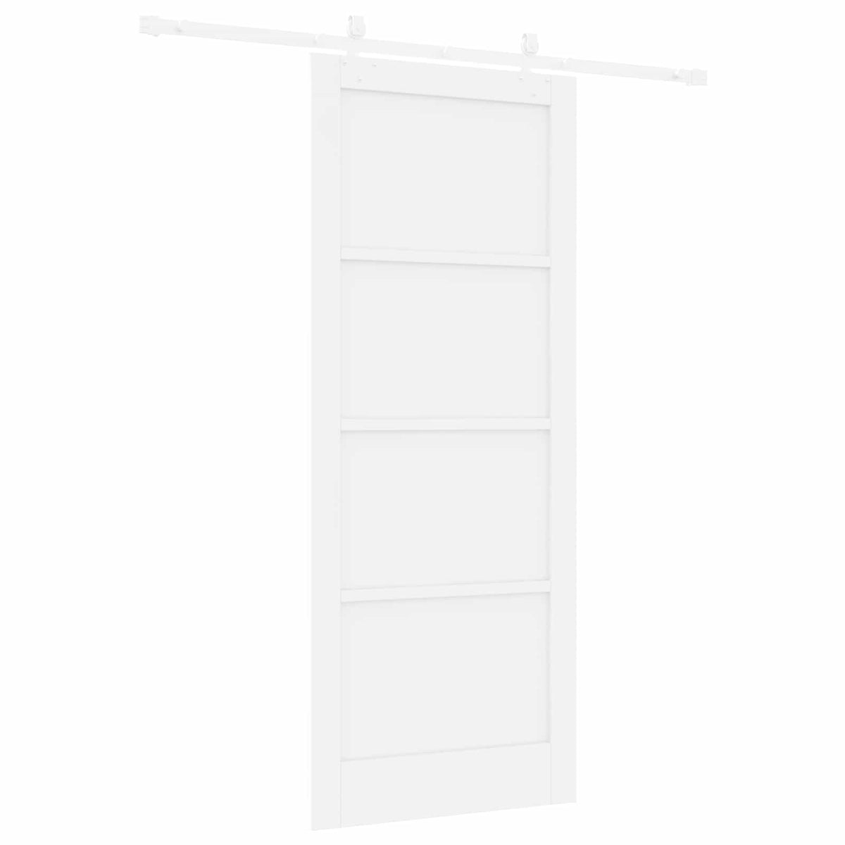 vidaXL Sliding Door 86 x 211 cm Engineered Wood White