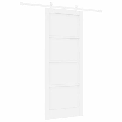 vidaXL Sliding Door 86 x 211 cm Engineered Wood White