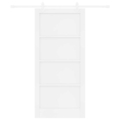 vidaXL Sliding Door 93 x 202 cm Engineered Wood White