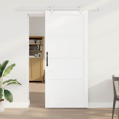vidaXL Sliding Door 93 x 211 cm Engineered Wood White