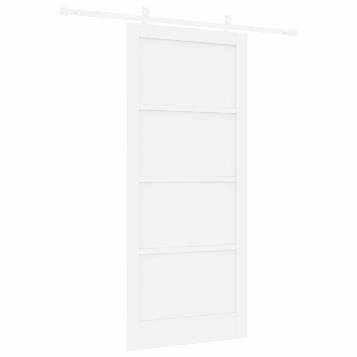 vidaXL Sliding Door 93 x 211 cm Engineered Wood White