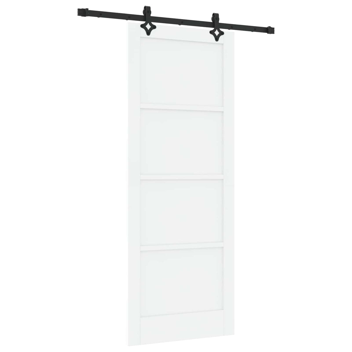 vidaXL Sliding Door ORKDAL 83 x 211 cm Engineered Wood White and Black