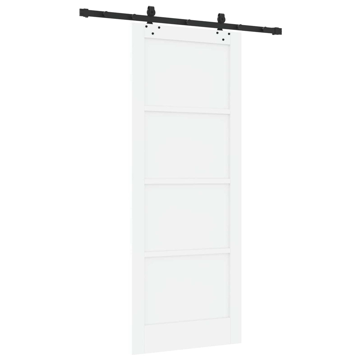 vidaXL Sliding Door ORKDAL 83 x 211 cm Engineered Wood White and Black