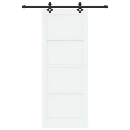 vidaXL Sliding Door ORKDAL 83 x 211 cm Engineered Wood White and Black