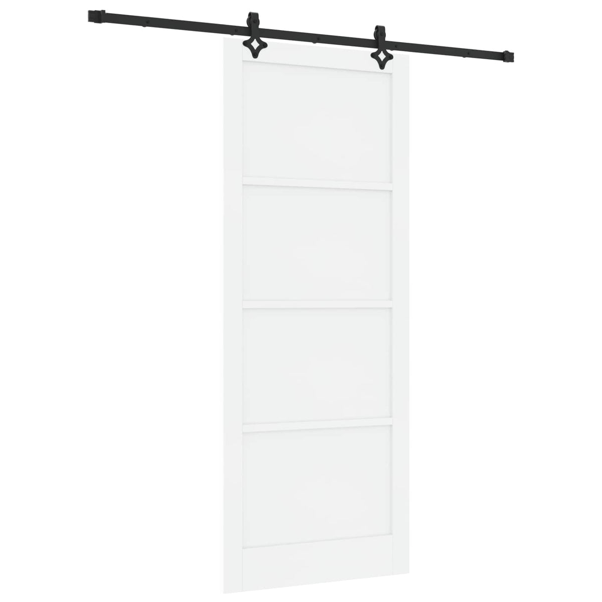 vidaXL Sliding Door ORKDAL 93 x 232 cm Engineered Wood White and Black
