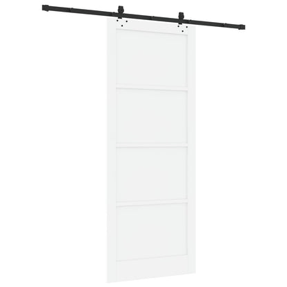 vidaXL Sliding Door ORKDAL 93 x 232 cm Engineered Wood White and Black