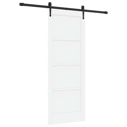 vidaXL Sliding Door ORKDAL 78 x 202 cm Engineered Wood White and Black