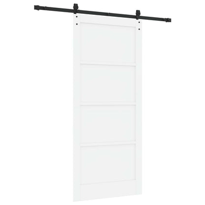 vidaXL Sliding Door ORKDAL 93 x 211 cm Engineered Wood White and Black