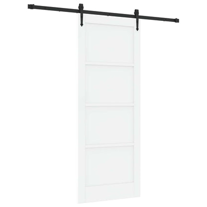 vidaXL Sliding Door ORKDAL 83 x 211 cm Engineered Wood White and Black