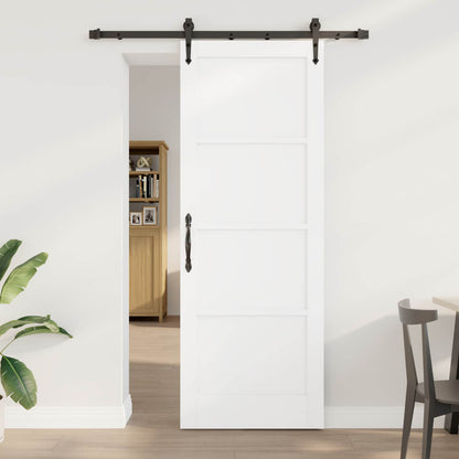vidaXL Sliding Door ORKDAL 78 x 211 cm Engineered Wood White and Black