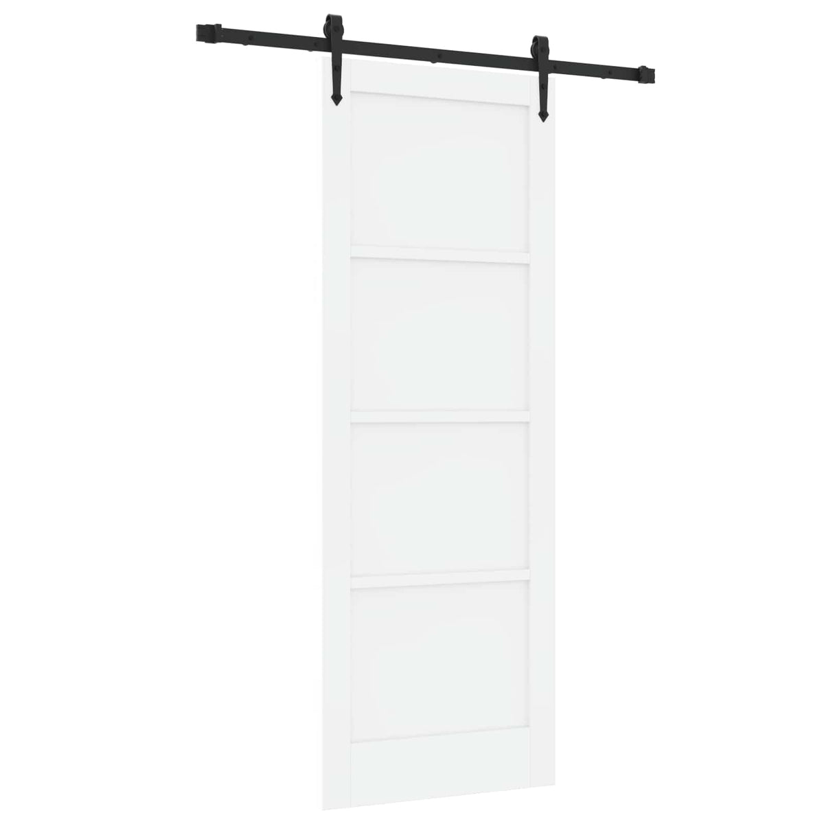 vidaXL Sliding Door ORKDAL 78 x 211 cm Engineered Wood White and Black