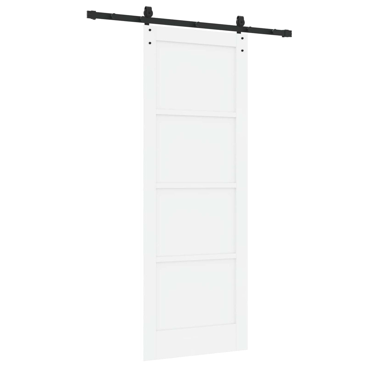 vidaXL Sliding Door ORKDAL 78 x 211 cm Engineered Wood White and Black