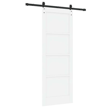 vidaXL Sliding Door ORKDAL 78 x 211 cm Engineered Wood White and Black