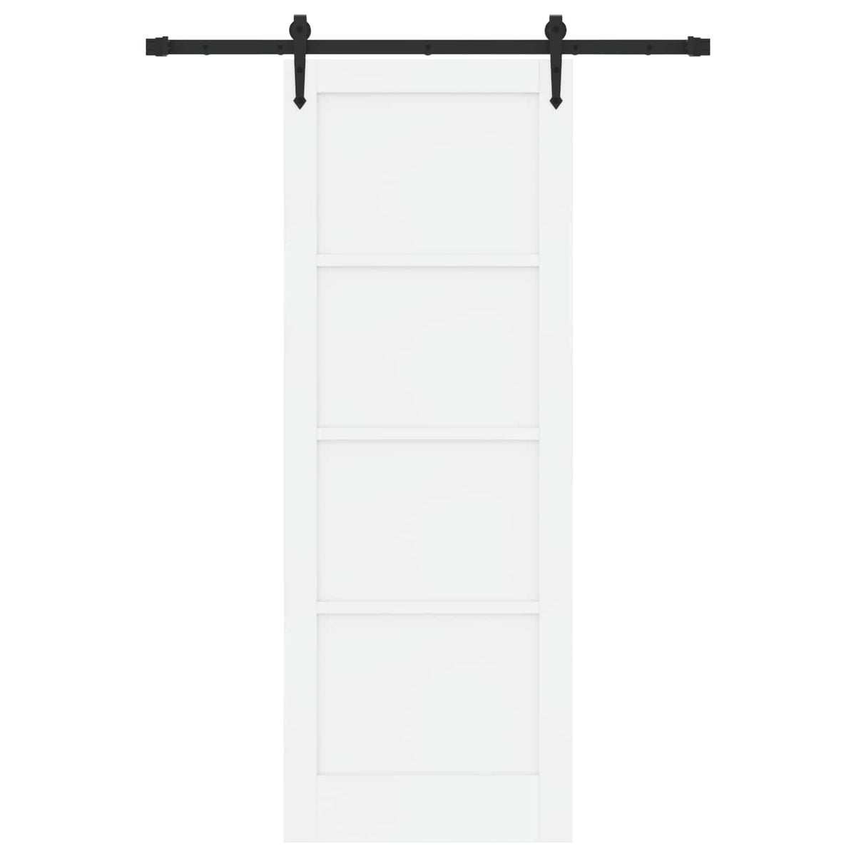 vidaXL Sliding Door ORKDAL 78 x 211 cm Engineered Wood White and Black